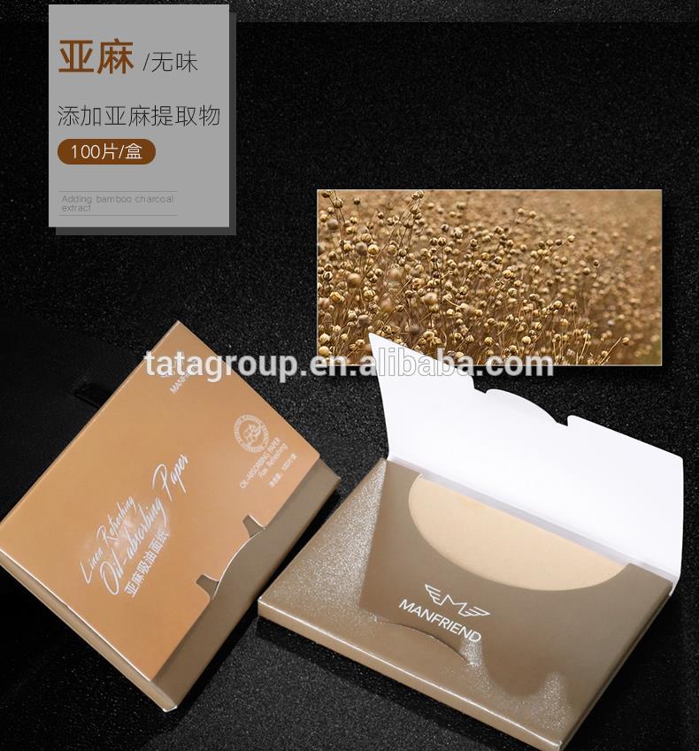 Wholesale Factory Price Customized Face Oil Proof Absorbing Facial Oil Blotting Paper With Logo Printed