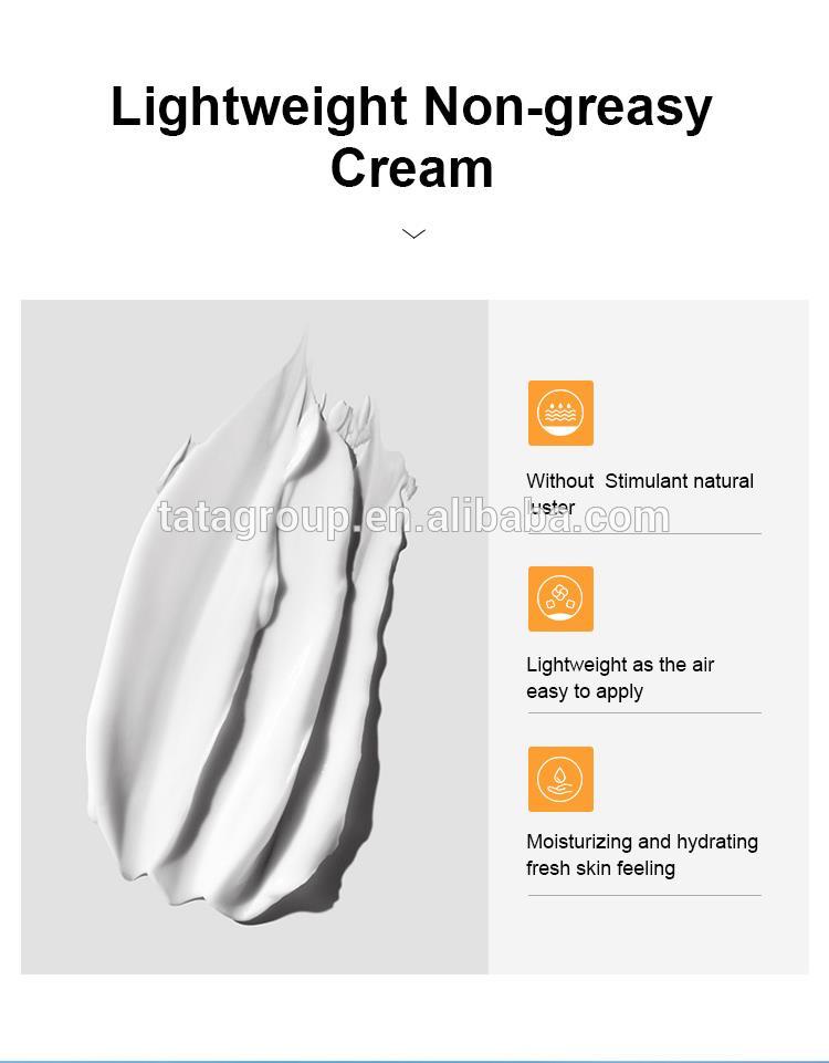 Custom Private Label Wholesale Manufacturer Waterproof Face Lotion Sun Block Cream Spf50 Sunscreen