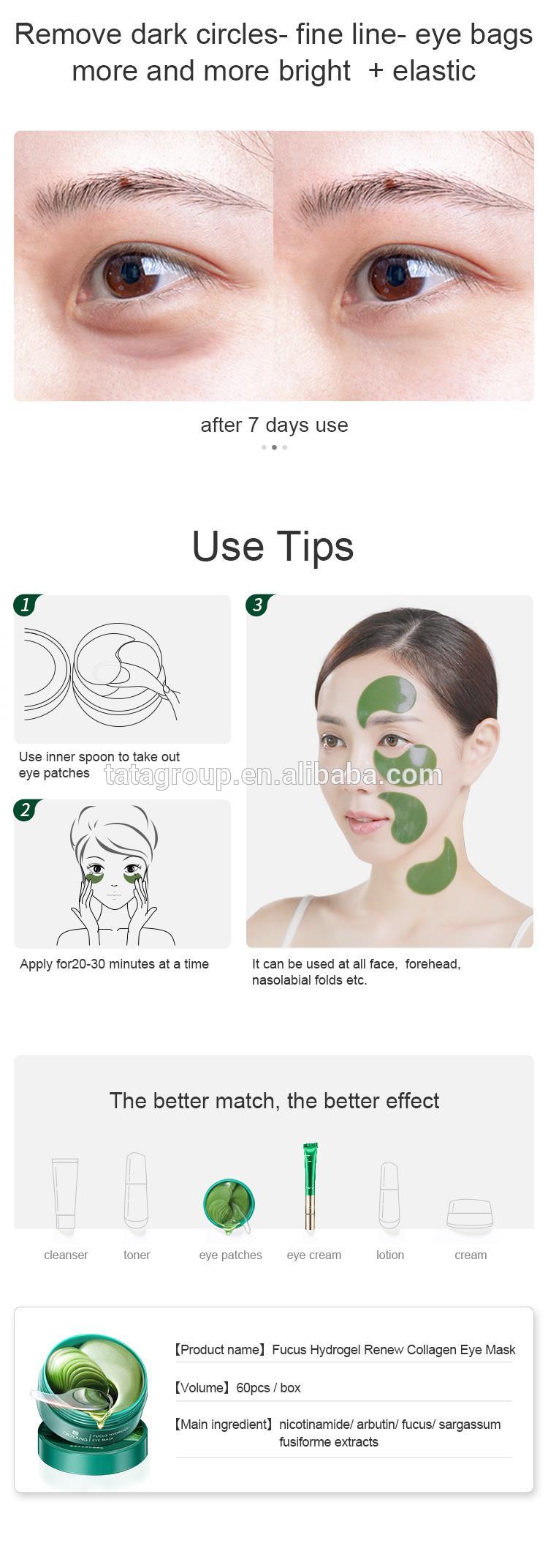 Hot Sale Anti-wrinkle Dark Circles Collagen Eye Care Moisturizer Mask Hydrogel Eye Patch