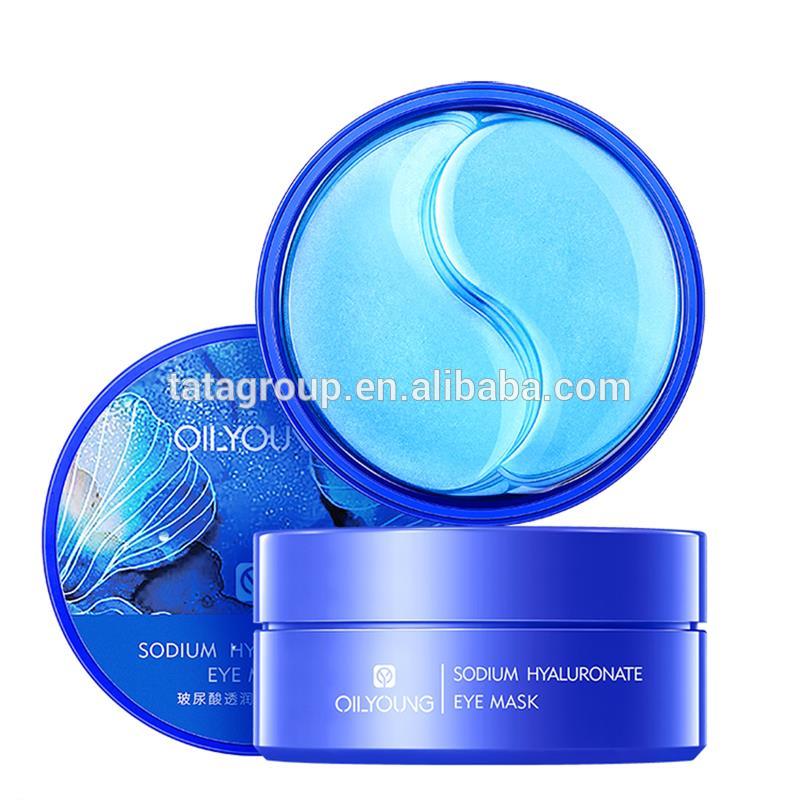 Custom Printed Korea Crystal Collagen Cosmetic Cooling Moisture Eye Bag Gel Mask Under Eye Patch