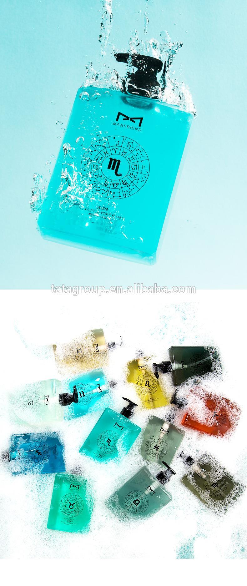 OEM Private Label Custom Mens Designer 12 Constellations Bath Wholesale Bulk Body Wash Shower Gel