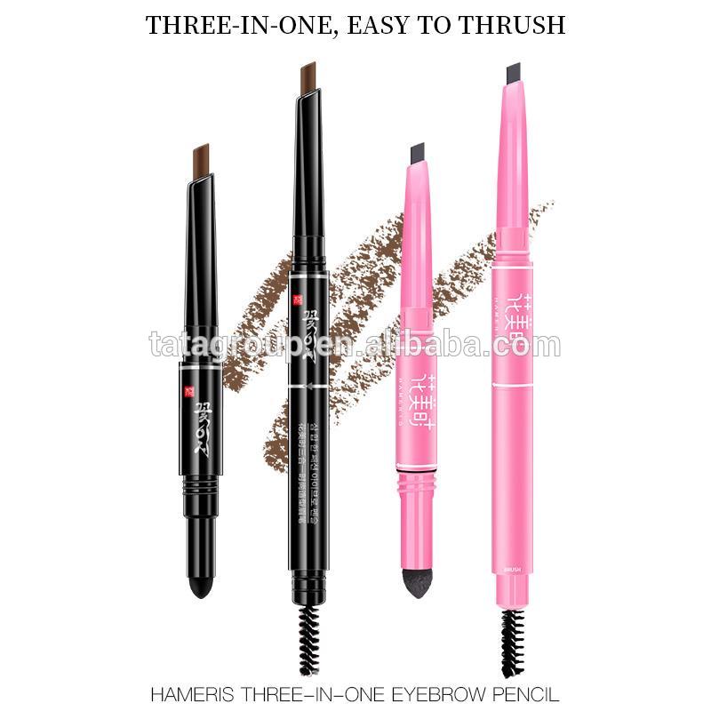 Direct Factory Price Custom 3 in 1 Waterproof Private Label Eyebrow Pencil With Brush