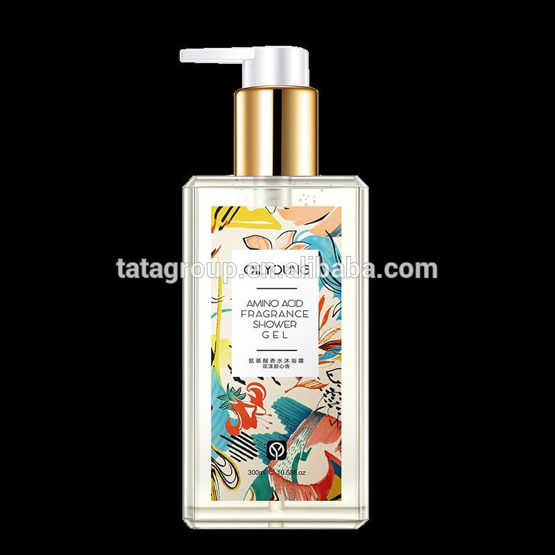 Custom Wholesale Amino Acid Perfumed Lightening Private Label Oem Pump Bottle Shower Gel Body Wash