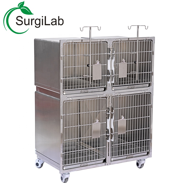 Veterinary stainless steel combined Pet Cages