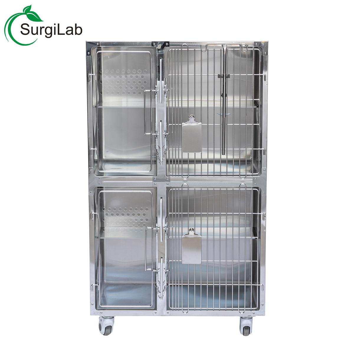 stainless steel veterinary cage for clinic shop hospital cage for dog/cat