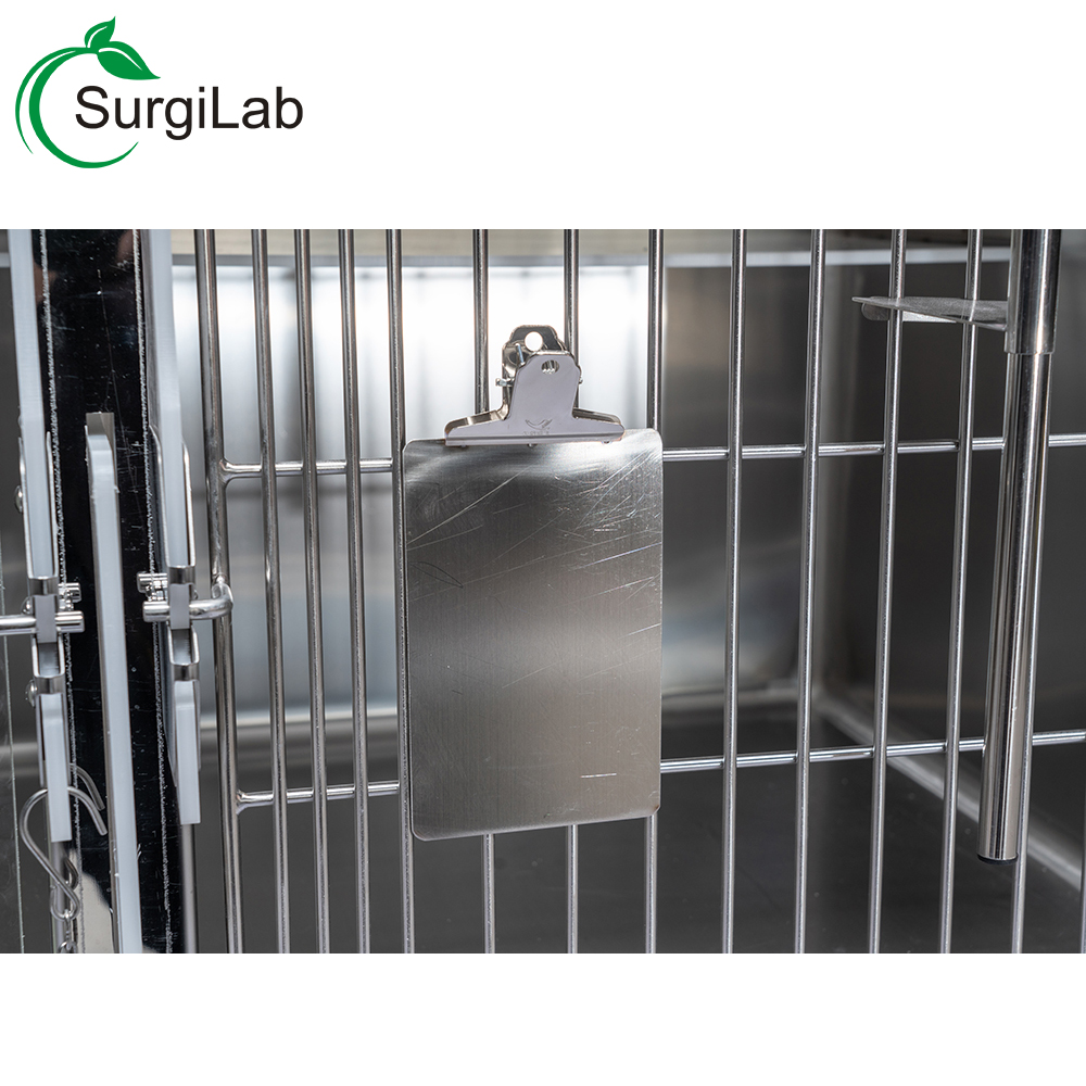 Features: 1. The cage structure is reasonable, super pressure-bearing, sturdy and durable. 2. The door lock has a unique sliding design, which is automatically locked and has good safety. 3. The pedal mesh and the cage door are high frequency and high current welding, which is firm and not desoldered. 4. The full round corner design of Dirt receiving basin, without leaving a dead angle, easy to rinse. 5. Built-in seamless water retaining edge, more convenient and hygienic. 6. The lower cage active plate design, the pumping plate can be changed into a large cage. 7. Move brake wheel at the bottom, quiet, wear-resistant, easy to move and fix. 8. The cage is innovative and exquisite. Feel free to combine and customize on demand. Parameters: The out size1000*650*1765mm (L*D*H) Upper cage1000*810*650mm (L*D*H) Bottom cage1000*810*650mm (L*D*H) Spring Board580*250*10mm (L*D*H) Left cage door670*750*8mm (L*D*H) Right cage door270*750*8mm (L*D*H) Material: Fully 304 stainless steel material, anti-corrosion, acid-proof and rust-free, thickness of the cage material is 1.2mm, the cage door is composed of 8mm diameter and 6mm diameter steel wire. The Pedal mesh is composed of steel wire with diameter 10mm and diameter 4mm. The thickness of Dirt receiving basin is 0.8mm.The bottom moving wheel uses a high-strength medical universal brake wheel.