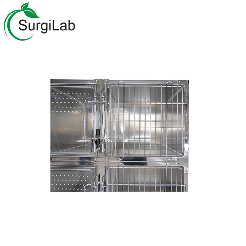 stainless steel veterinary cage for shop/clinic/hospital cage for pet cat/dog