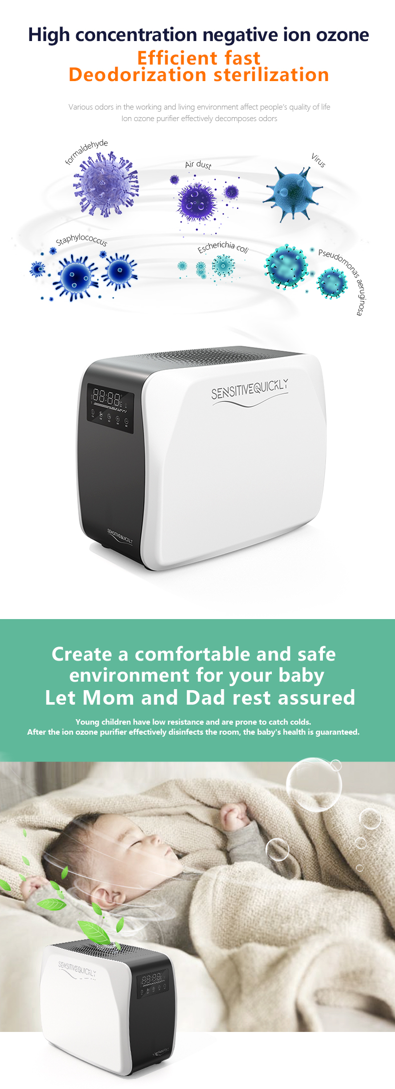 mini personal stylish wearable air purifier