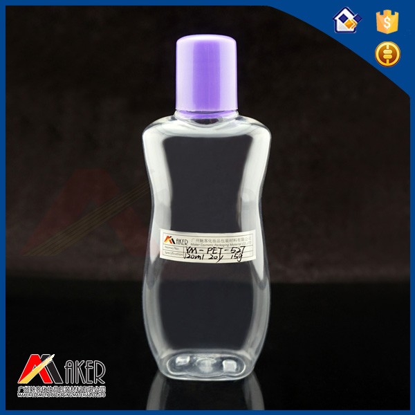 Nice shape clear 120ml 4 oz pet bottle plastic bottle with screw cap