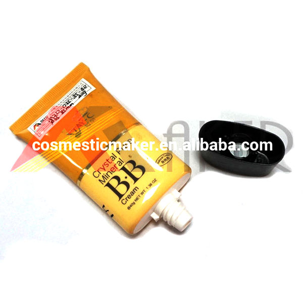 For Skin Care Private label Oval Cosmetic BB Cream Packaging Plastic Laminated Tubes With Screw Cap