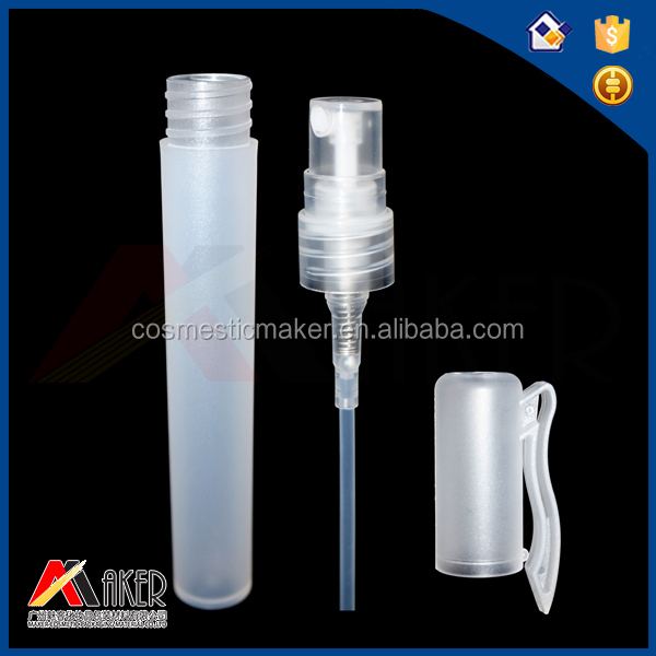 10ml Pocket Size Plastic Pen Type Perfume Bottle With Mist Sprayer