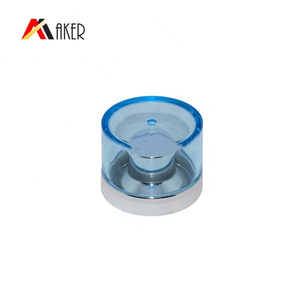 Luxury round 13mm cosmetic acrylic plastic screw cap cover for cosmetic tube.jpg
