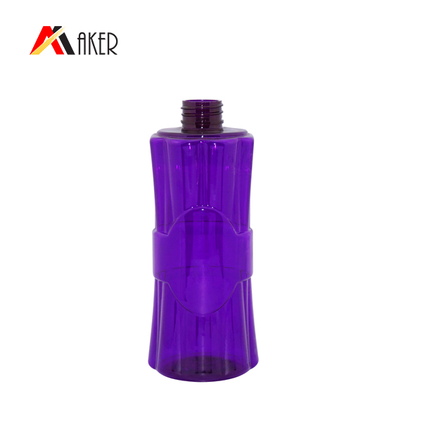 Wholesale PET empty cosmetic bottle with special engraving