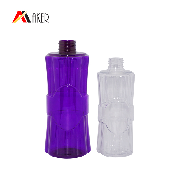 Wholesale PET empty cosmetic bottle with special engraving