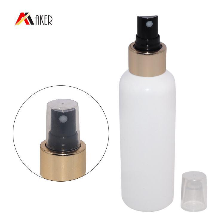 luxury gold aluminum covered plastic fine mist sprayer 24/410 for cosmetic bottles