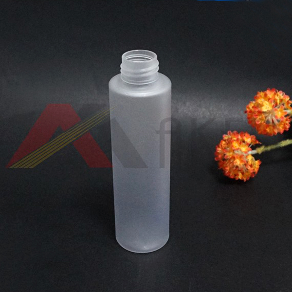 Square 120ml matt PET clear liquid cosmetic packaging plastic bottle