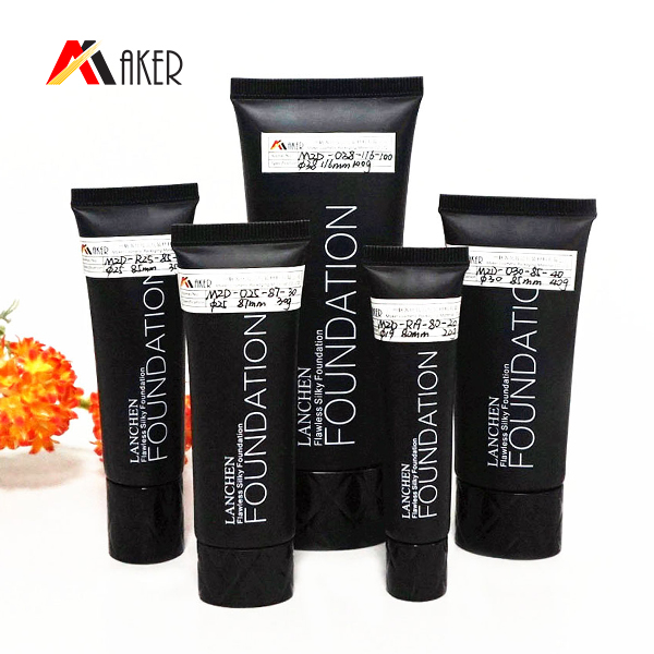 Skin care tube plastic container with lid