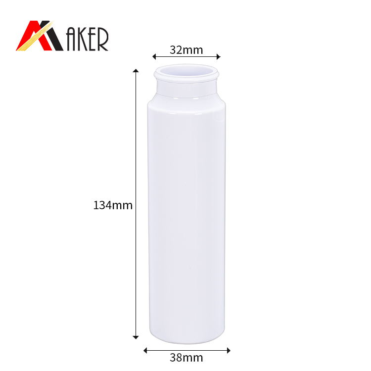 China supplier white 120ml 150ml PET spray toner bottle plastic skin care water bottle with cover