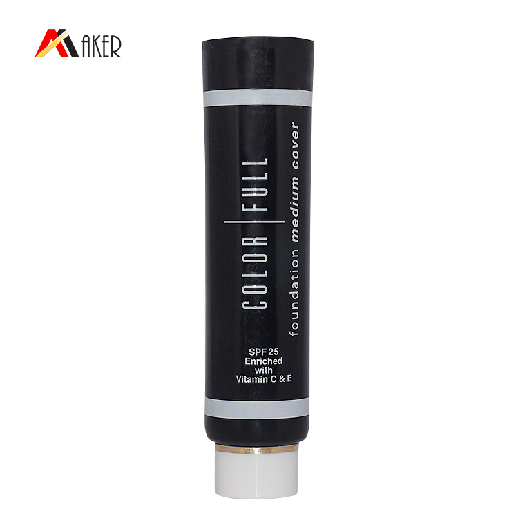 Wholesale 160ml matte round LDPE plastic cosmetic face wash tube packaging with flip top cap
