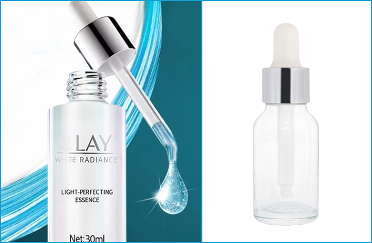 China wholesale round clear cosmetic 15ml essential oil glass bottle packaging