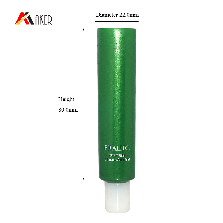 Empty HDPE plastic 15ml eye cream cosmetic plastic tube packaging with screw cap
