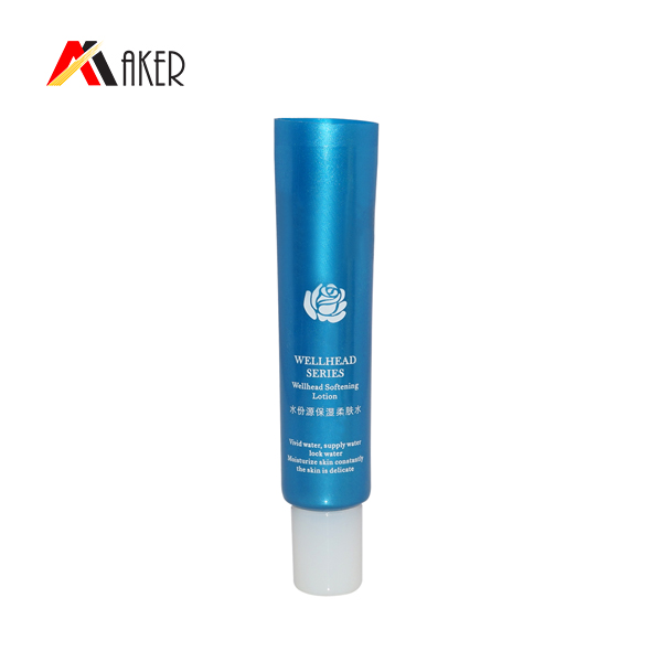 Wholesale 25g round shape empty cosmetic face wash tube packaging with flip top cap