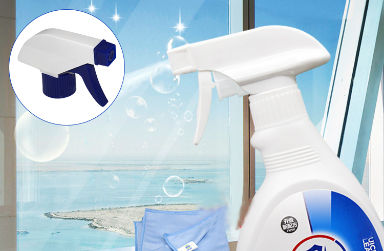 China 28/410 blue plastic spring trigger sprayer guangzhou suppliers