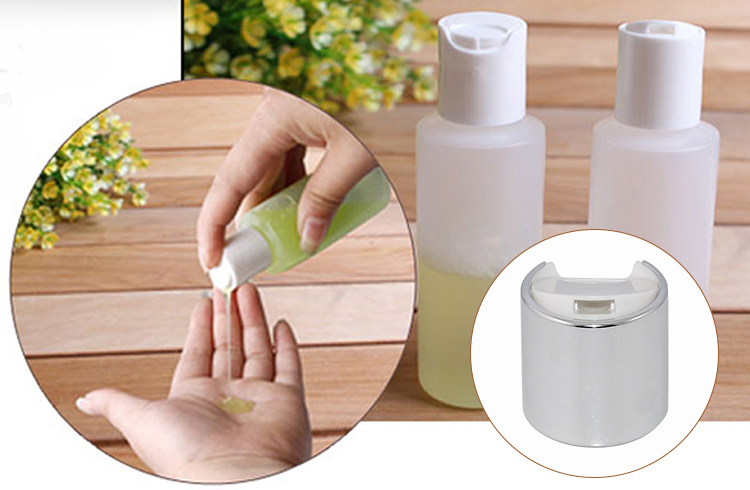 28/410 Silver Aluminum Bottle Disc Caps For Cosmetic plastic bottle