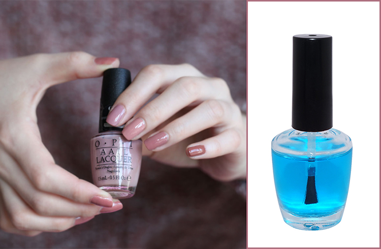 18ml oval wholesale empty nail polish glass bottle with black plastic cap