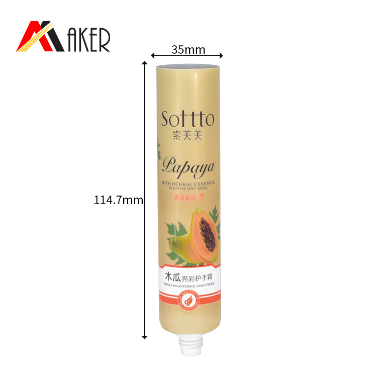 Hot sale customized round 70ml cosmetic LDPE plastic empty hand cream tube packaging with screw cap.jpg