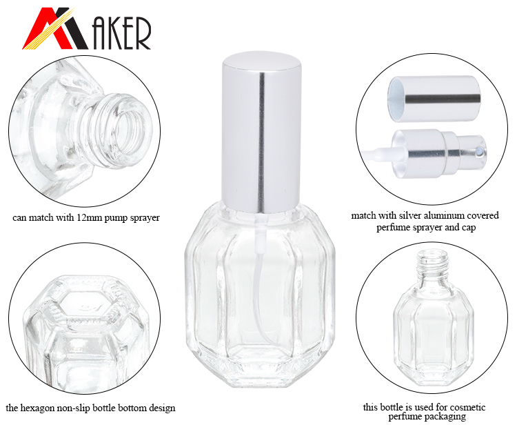 Special clear 10ml empty crystal mini glass perfume bottle with silver aluminum mist sprayer.jpg