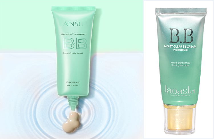 40ml cosmetic BB cream laminated tube packaging with acliry screw cap