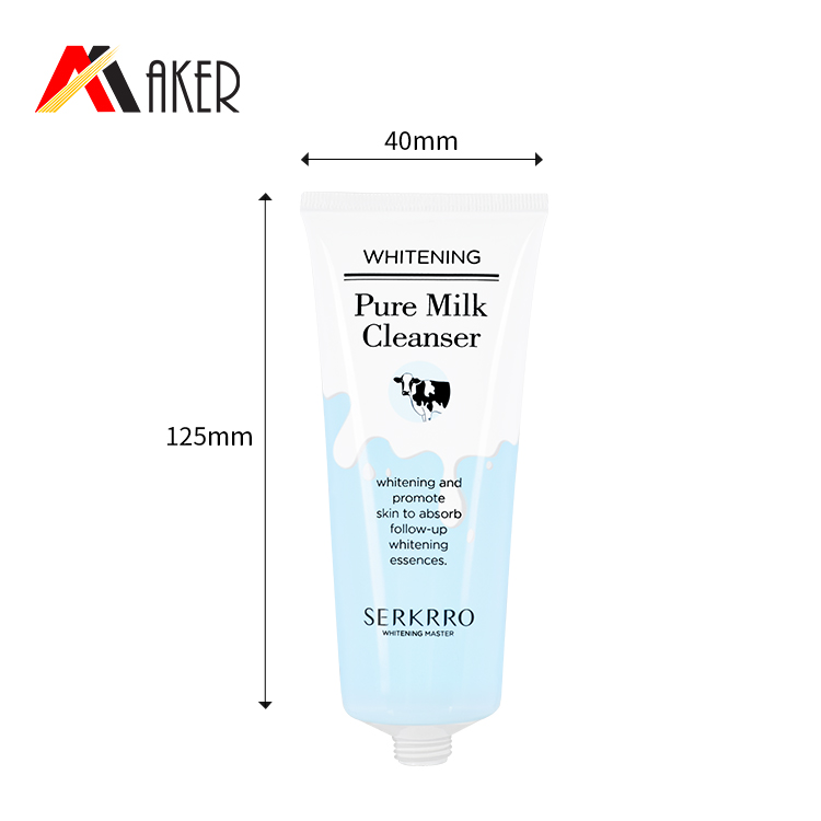 New products round 100ml LDPE plastic cosmetic face wash cleanser cream tube packaging for sale.jpg