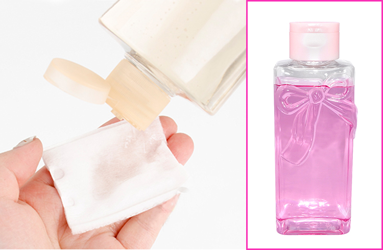Factory wholesale empty 300ml clear square plastic PET cosmetic bottle for lotion/facial toner with flip top cap