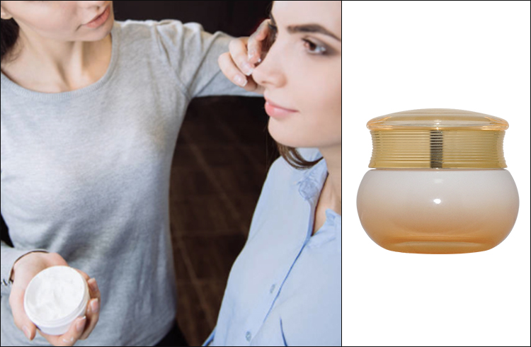 China supplier luxury 50ml round empty cosmetic glass face cream jar with electroplated screw cap in stock.jpg