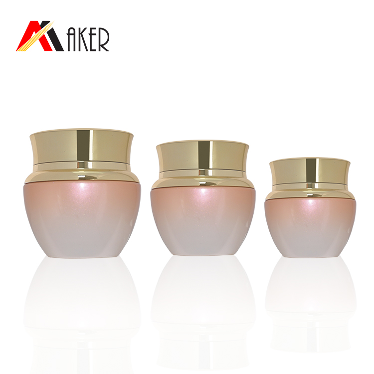 Wholesale luxury 30g 40g 60g round cosmetic skin care glass face cream jars set with screw lip in stock.jpg