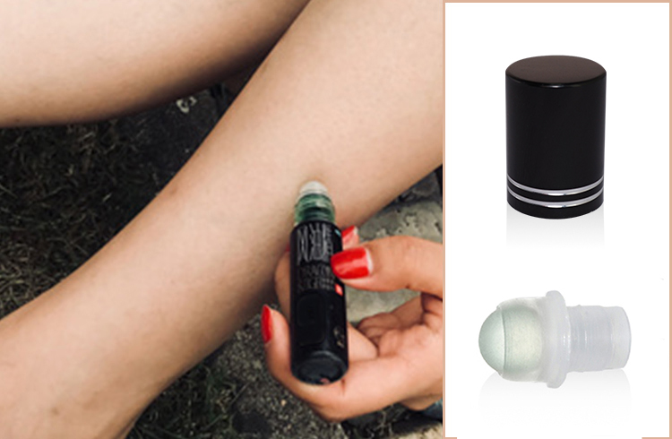 China wholesale glass roller ball and black aluminum covered 16mm screw cap with silver rims.jpg