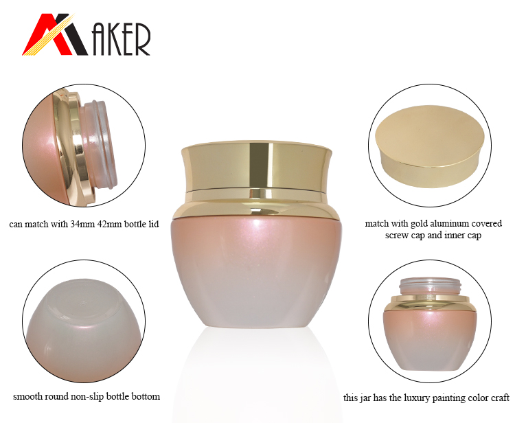 Wholesale luxury 30g 40g 60g round cosmetic skin care glass face cream jars set with screw lip in stock.jpg