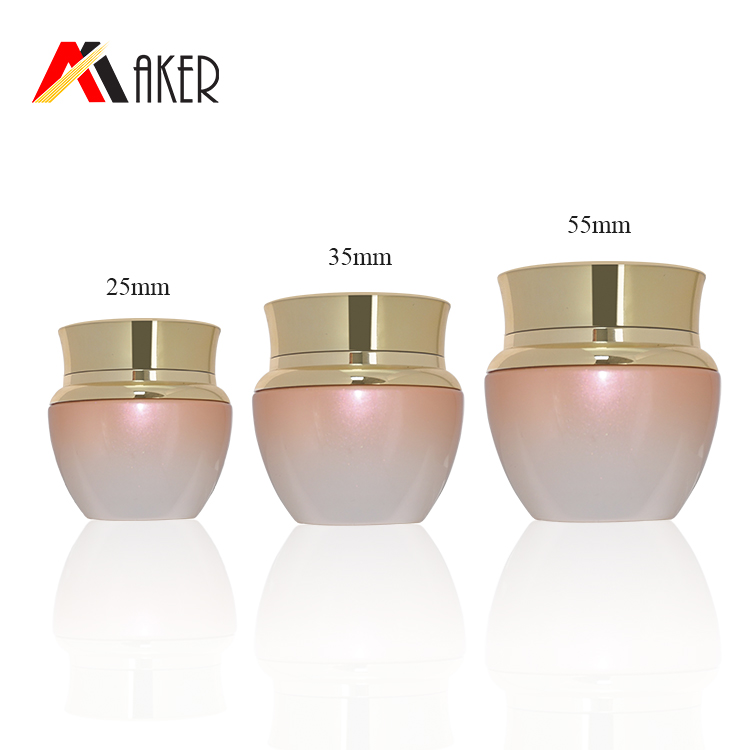 Wholesale luxury 30g 40g 60g round cosmetic skin care glass face cream jars set with screw lip in stock.jpg