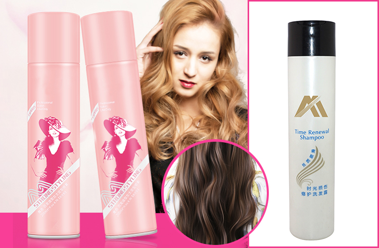 300ml white PE plastic empty hair care packaging bottle with disc cap for wholesale.jpg