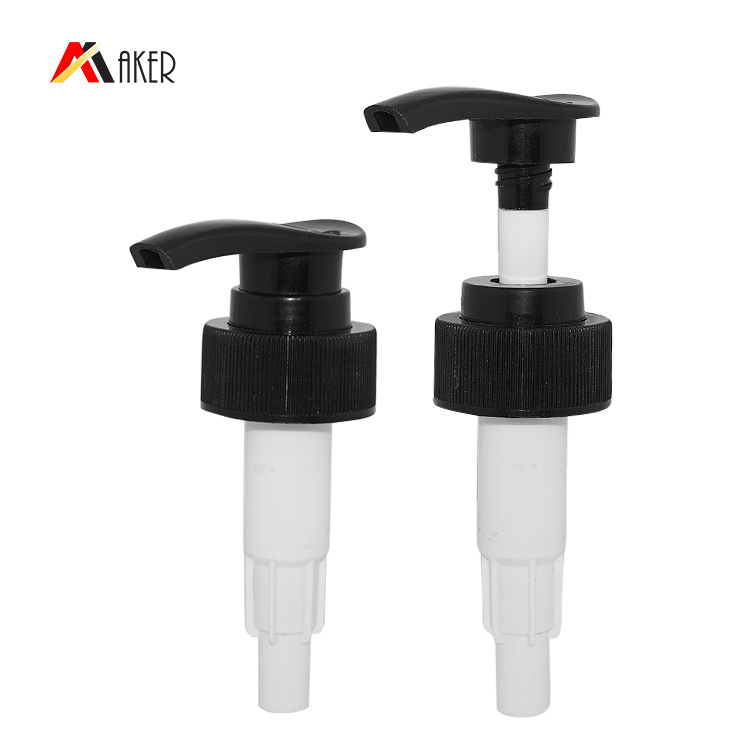 Hot sale PP cover black plastic 32/410 lotion pump dispenser for bottle.jpg