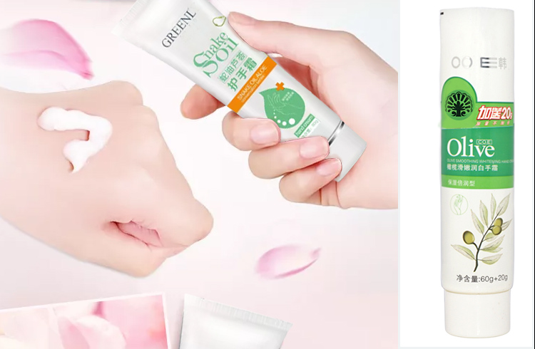Wholesale round 100ml plastic white cosmetic hand cream laminate packaging tube with double wall screw cap.jpg
