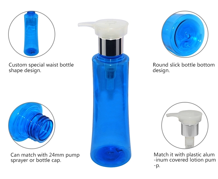 200ml empty cylinder PET plastic shampoo bottle with lotion pump.jpg