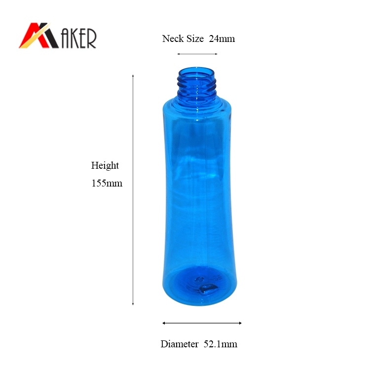200ml empty cylinder PET plastic shampoo bottle with lotion pump.jpg