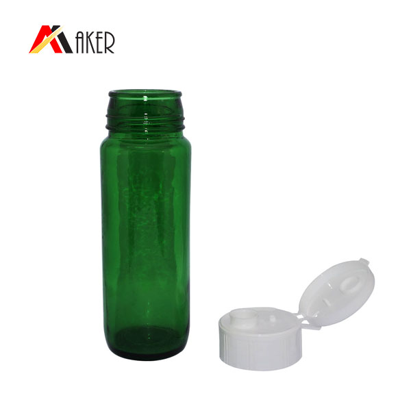 800ml big capacity glass wine bottle with flip cap for plum wine
