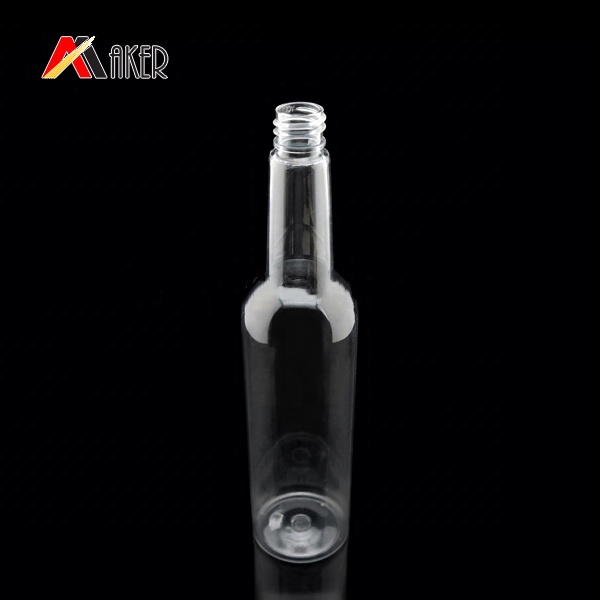 Clear empty 200ml boston round PET plastic mosquito repellent liquid bottle.jpg