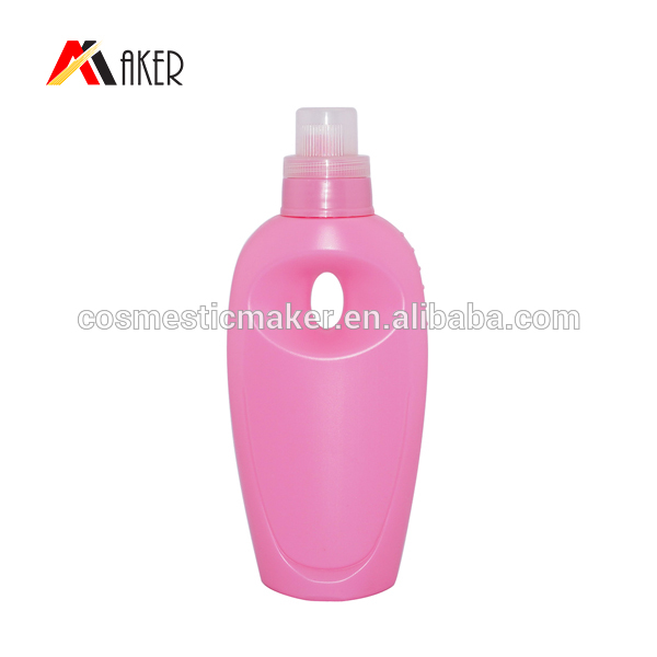 1100ml HDPE empty plastic shampoo bottle with handle
