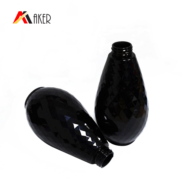 500ml Black empty plastic bottle for shampoo