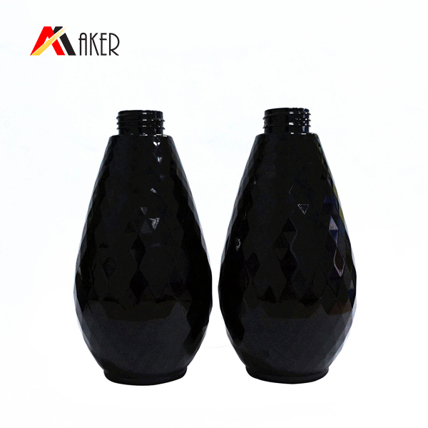 500ml Black empty plastic bottle for shampoo