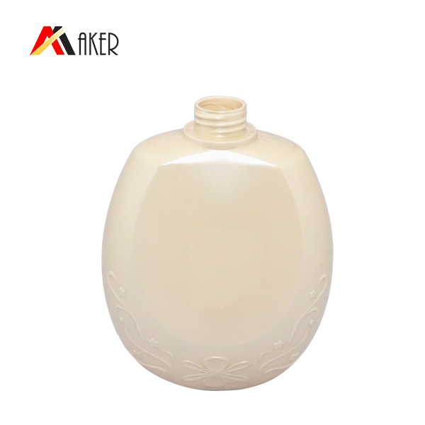 Empty 1L round HDPE liquid shower gel plastic body lotion bottles.jpg